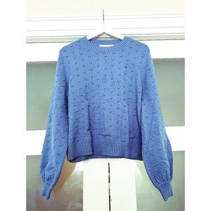 CONTEMPORAINE  |  Embossed Polka Dot Knit Sweater